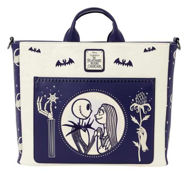 Loungefly The Nightmare Before Christmas Jack Skellington & Sally Loungefly Night Sky Rucksack Und Tragetasche