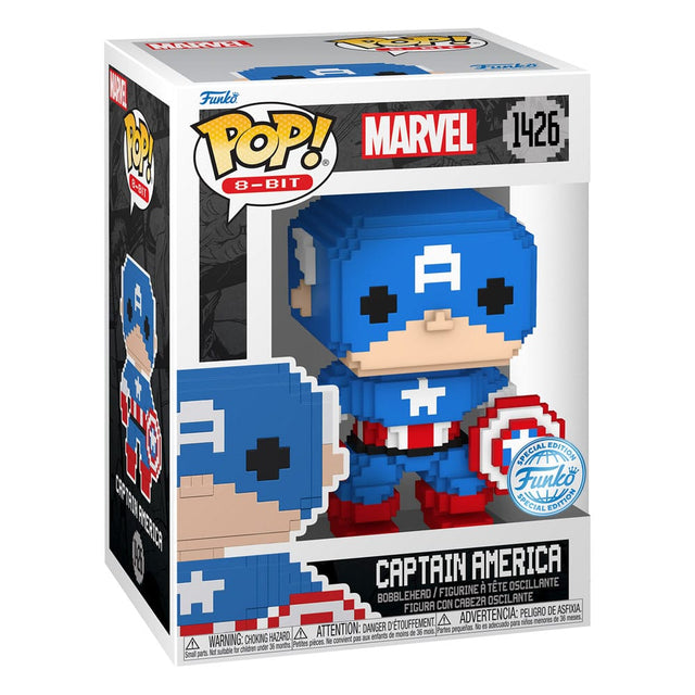 Marvel POP! 8-Bit Vinyl Figur Captain America 9 cm