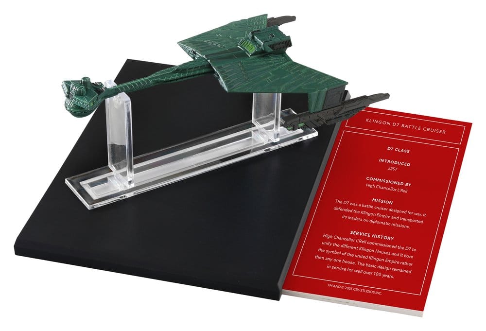 Master Replicas Star Trek Library Klingon D7 Battle Cruiser Die-Cast
