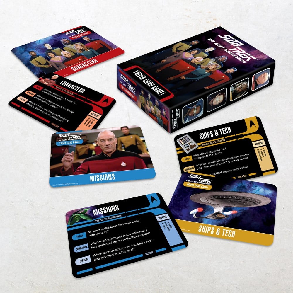 Master Replicas Star Trek The Next Generation Trivia-Kartenspiel
