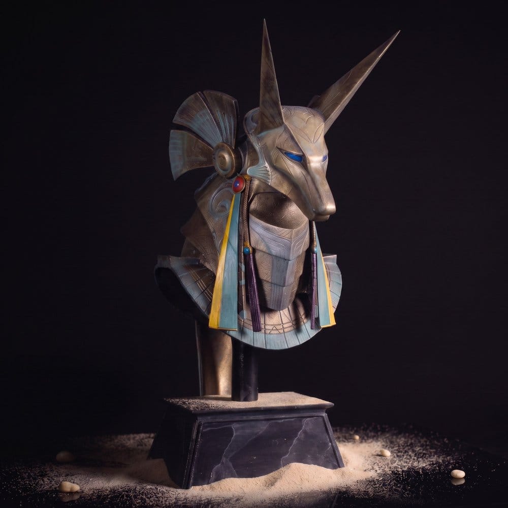 Master Replicas Stargate Anubis Jackal Guard Helmet Desktop Helm-Replik Replica