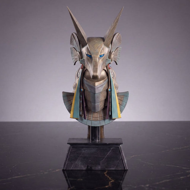 Master Replicas Stargate Anubis Jackal Guard Helmet Desktop Helm-Replik Replica