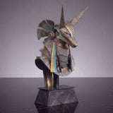 Master Replicas Stargate Anubis Jackal Guard Helmet Desktop Helm-Replik Replica