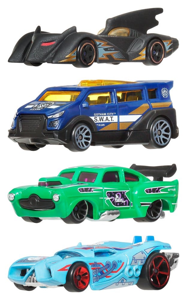 Mattel Batman Hot Wheels Silver Series 1/64 Die-Cast Fahrzeuge Sortiment (24) 979T