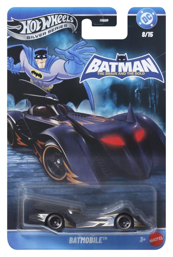 Mattel Batman Hot Wheels Silver Series 1/64 Die-Cast Fahrzeuge Sortiment (24) 979T