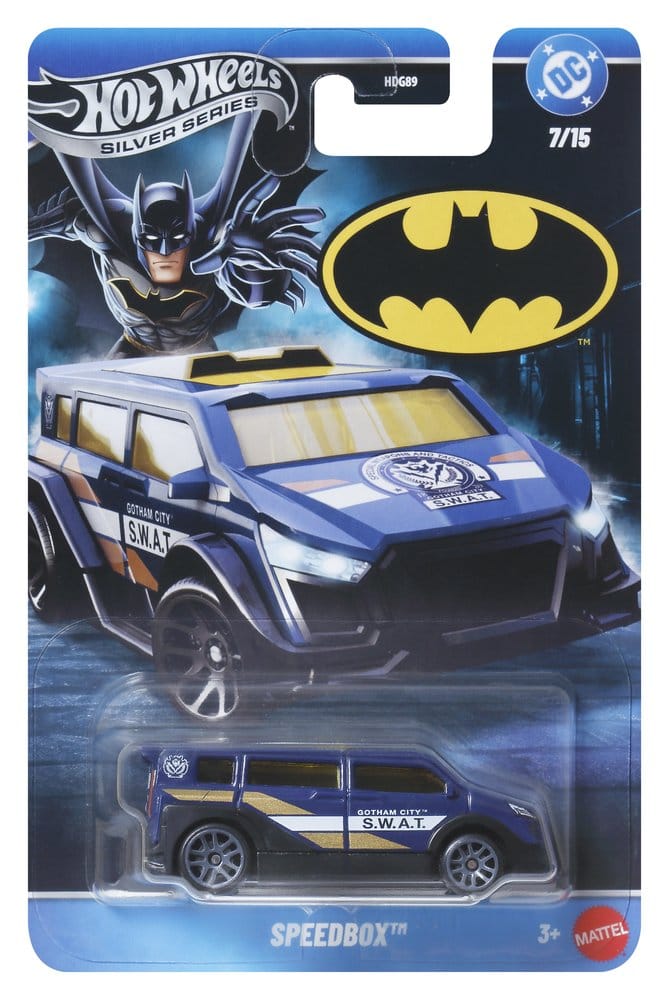 Mattel Batman Hot Wheels Silver Series 1/64 Die-Cast Fahrzeuge Sortiment (24) 979T