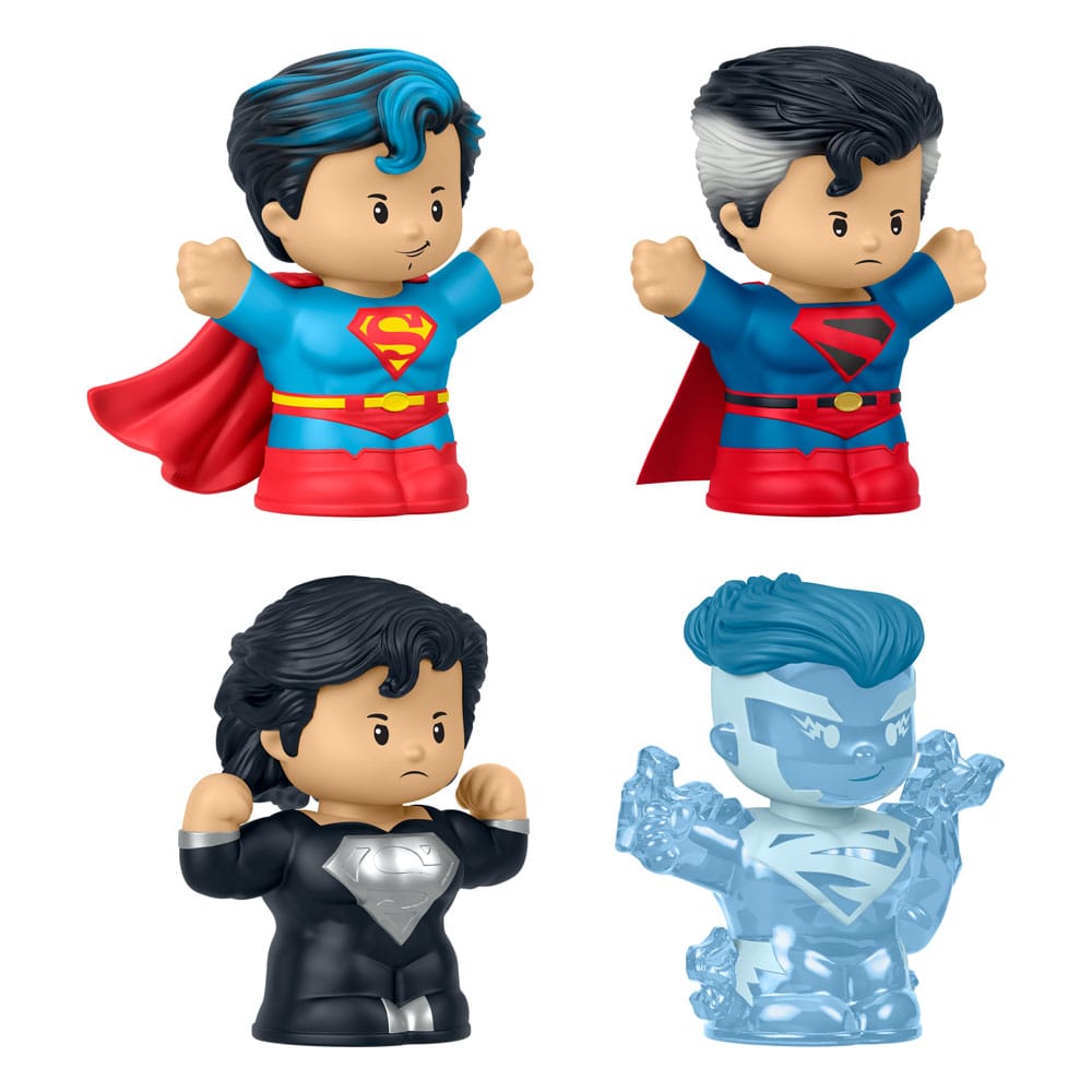 Mattel DC Comics Little People Collector Superman Through the Ages 4er-Pack Minifiguren
