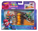 Mattel Der Super Mario Galaxy Film Mario & Luigi Hot Wheels Wüstensprung Spielset