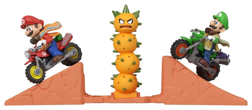 Mattel Der Super Mario Galaxy Film Mario & Luigi Hot Wheels Wüstensprung Spielset