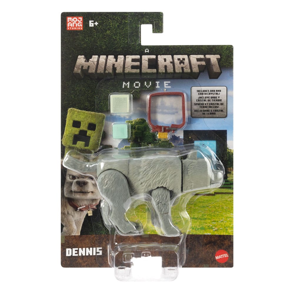 Mattel Ein Minecraft Film Dennis der Wolf Actionfigur