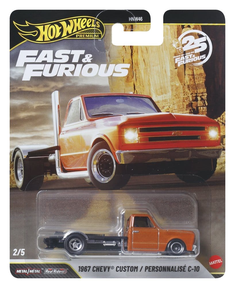 Mattel Fast & Furious Hot Wheels Premium Die-Cast 979P Sorteiment 1/64 Fahrzeuge (10)