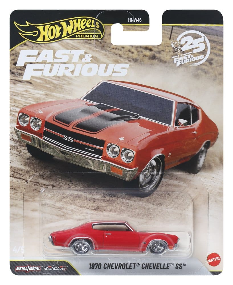 Mattel Fast & Furious Hot Wheels Premium Die-Cast 979P Sorteiment 1/64 Fahrzeuge (10)