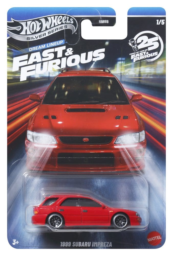 Mattel Fast & Furious Hot Wheels Silver Series Die-Cast 1/64 979N Sortiment (24)