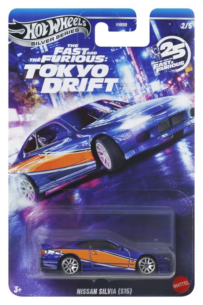 Mattel Fast & Furious Hot Wheels Tokyo Drift Silver Series 1/64 Die-Cast Fahrzeuge