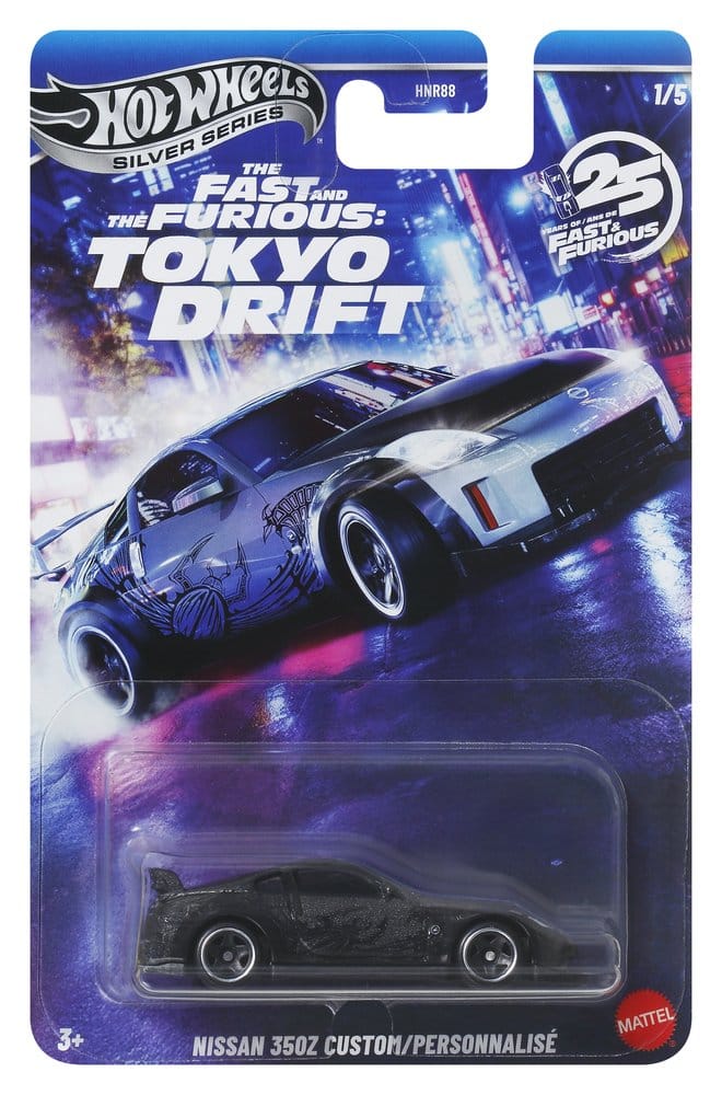 Mattel Fast & Furious Hot Wheels Tokyo Drift Silver Series 1/64 Die-Cast Fahrzeuge