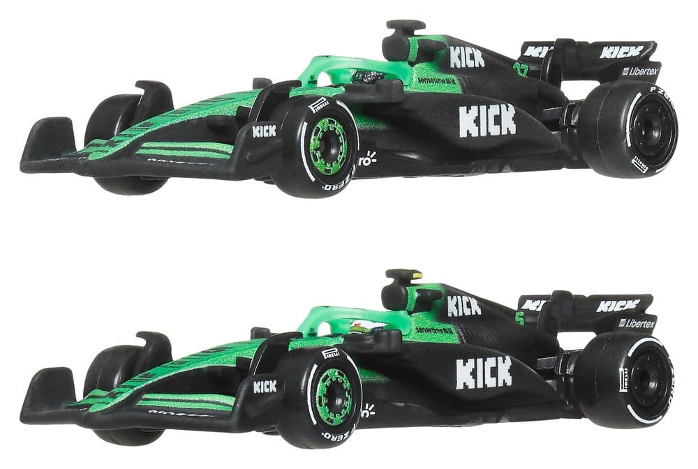 Mattel Formel 1 Hot Wheels KICK Sauber Team Premium 1/64 Die-Cast Fahrzeuge 2er-Pack