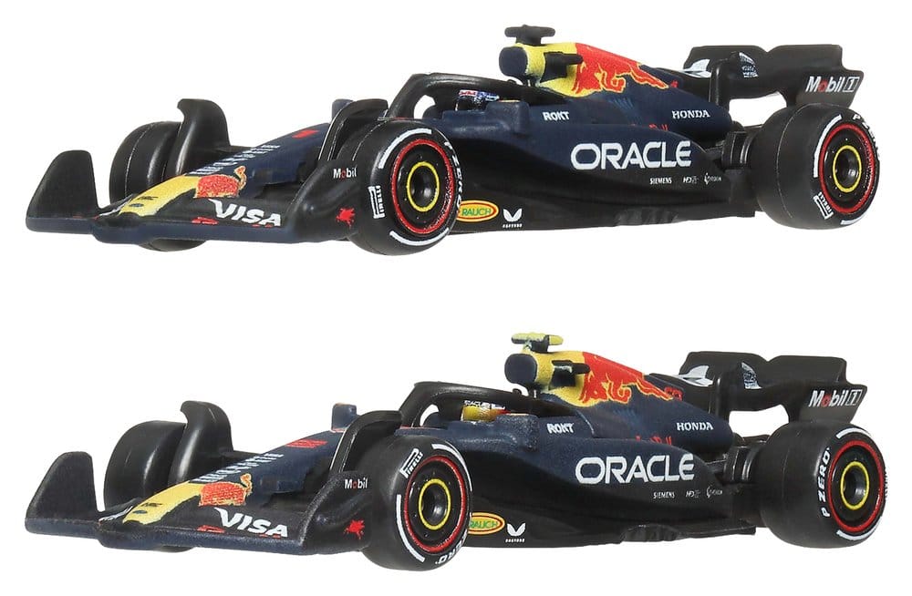 Mattel Formel 1 Hot Wheels Oracle Red Bull Racing Premium 1/64 Die-Cast Fahrzeuge 2er-Pack