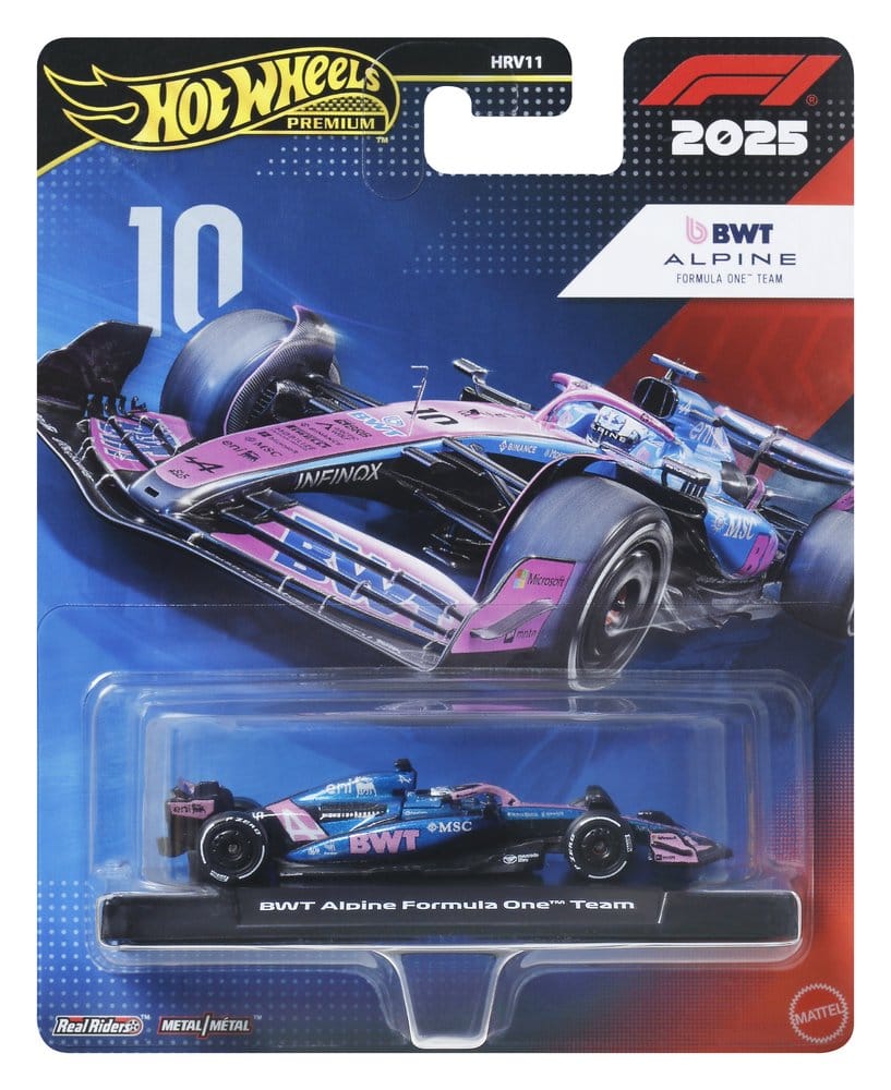 Mattel Formel 1 Hot Wheels Team Alpine Driver Premium Die-Cast 1/64 Fahrzeug