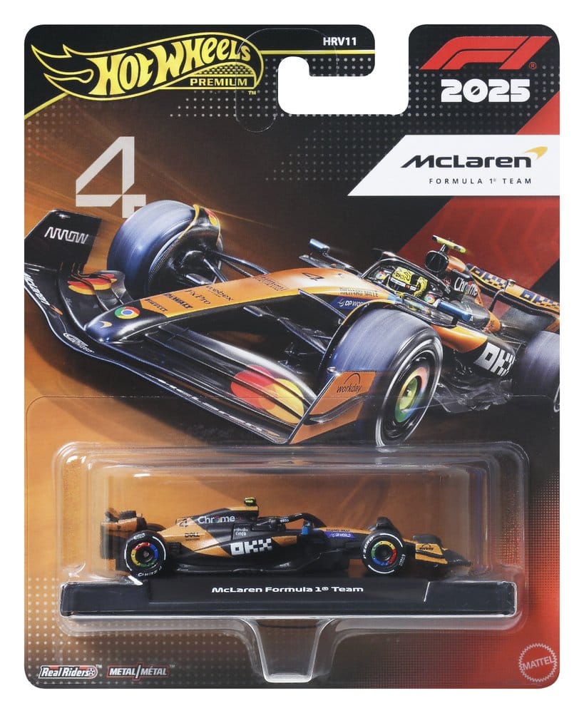 Mattel Formel 1 Hot Wheels Team McLaren Driver 2 Premium Die-Cast 1/64 Fahrzeug