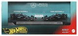 Mattel Formel 1 Hot Wheels Team Mercedes-AMG PETRONAS Premium 1/64 Die-Cast Fahrzeuge 2er-Pack