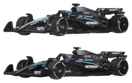 Mattel Formel 1 Hot Wheels Team Mercedes-AMG PETRONAS Premium 1/64 Die-Cast Fahrzeuge 2er-Pack
