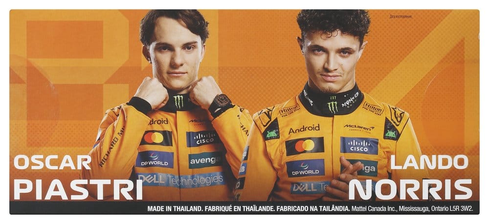 Mattel Formel 1 Team McLaren Hot Wheels Premium 1/64 Die-Cast Fahrzeuge 2er-Pack