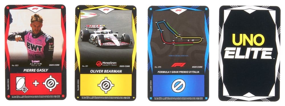 Mattel Formula 1 UNO Elite F1 Starter-Set Kartenspiel