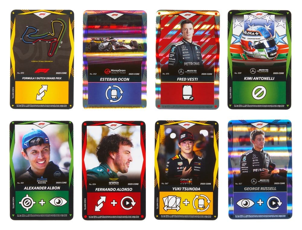 Mattel Formula 1 UNO Elite F1 Starter-Set Kartenspiel