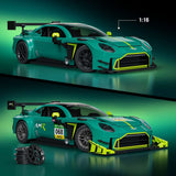 Mattel Hot Wheels Elite ’24 Aston Martin Vantage GT3 Mattel Brick Shop 1/16 Bauset