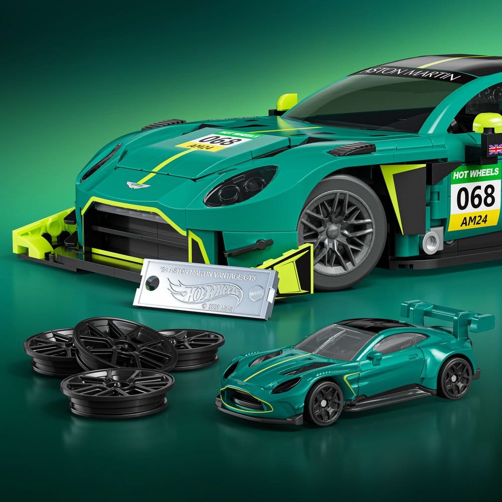 Mattel Hot Wheels Elite ’24 Aston Martin Vantage GT3 Mattel Brick Shop 1/16 Bauset