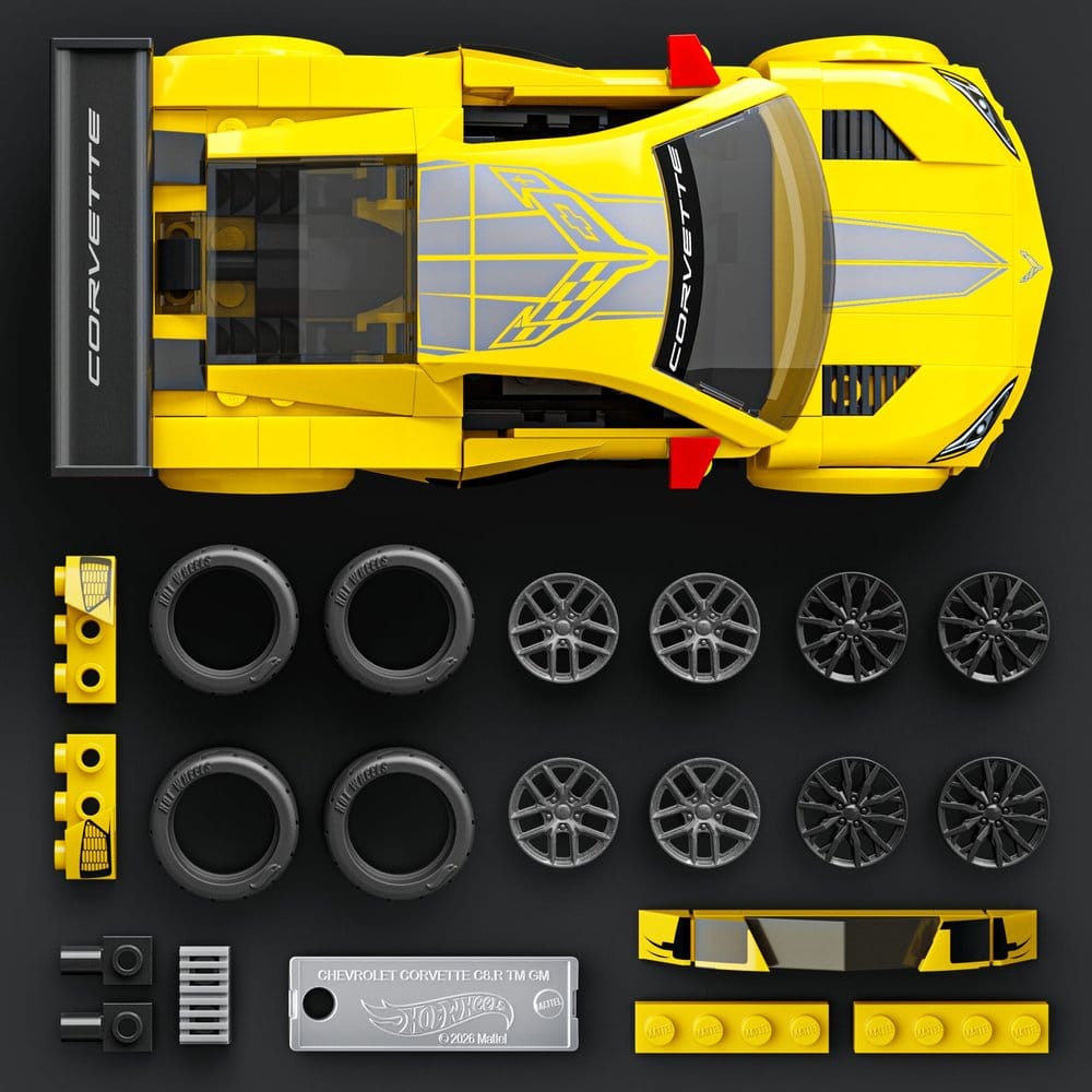 Mattel Hot Wheels Speed ’20 Corvette C8.R Mattel Brick Shop 1/32 Bauset