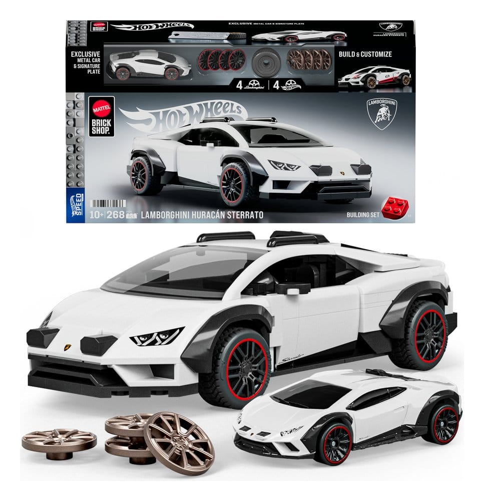 Mattel Hot Wheels Speed Mattel Lamborghini Huracán Sterrato Brick Shop 1/32 Bauset
