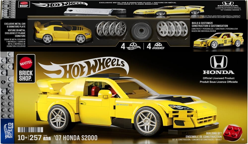 Mattel Hot Wheels Speed Series ’07 Honda S2000 Mattel Brick Shop 1/32 Bauset