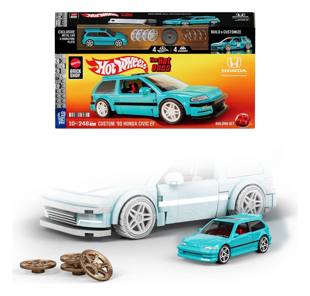 Mattel Hot Wheels Speed Series Custom ’90 Honda Civic EF Mattel Brick Shop 1/32 Bauset