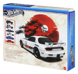 Mattel Hot Wheels Streets of Japan Silver Series 6er-Pack 1/64 Die-Cast Fahrzeuge