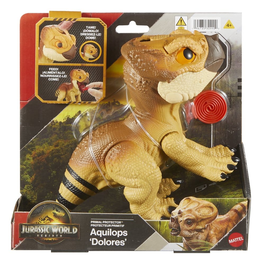 Mattel Jurassic World Die Wiedergeburt Aquilops Dolores Interaktive Actionfigur