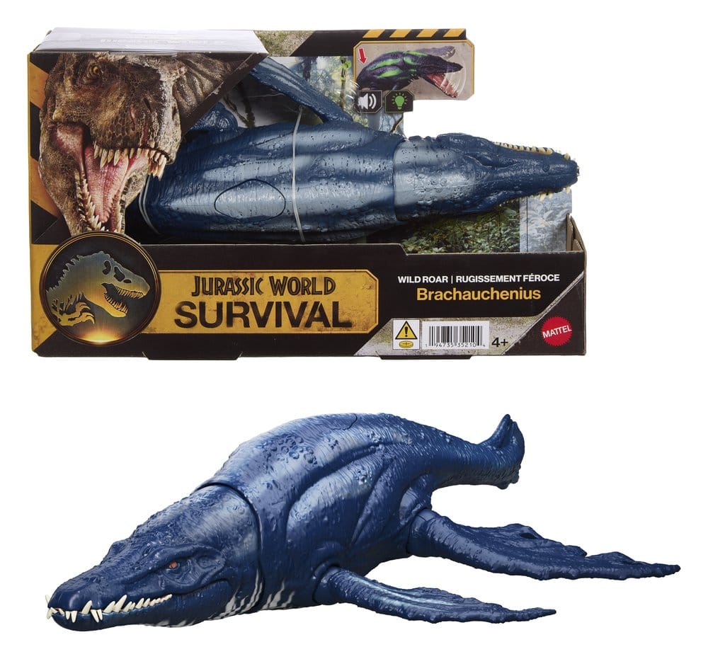 Mattel Jurassic World Survival Brachauchenius Wild Roar Actionfigur