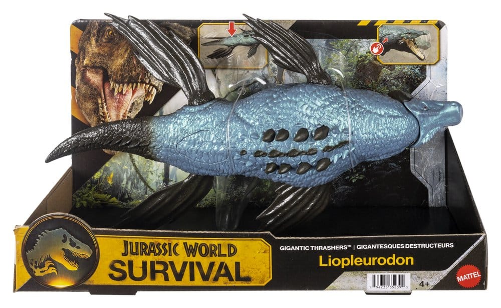 Mattel Jurassic World Survival Liopleurodon Gigantic Thrashers Actionfigur