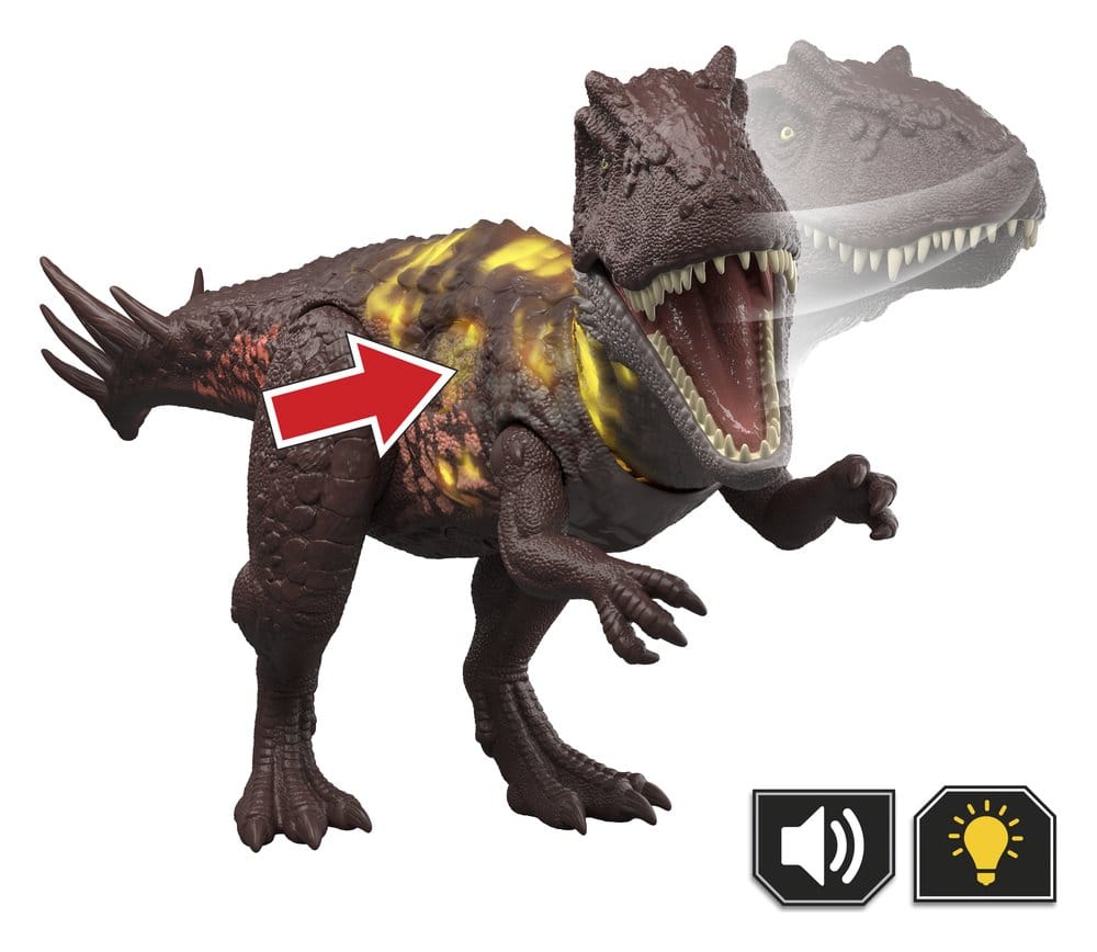 Mattel Jurassic World Survival Wild Roar Metriacanthosaurus Actionfigur