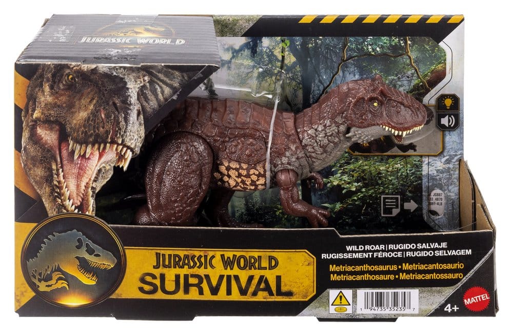 Mattel Jurassic World Survival Wild Roar Metriacanthosaurus Actionfigur