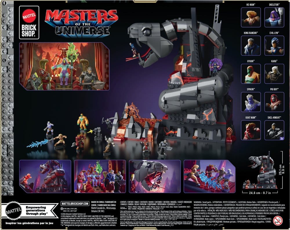 Mattel Masters of the Universe Snake Mountain Mattel Brick Shop Bauset