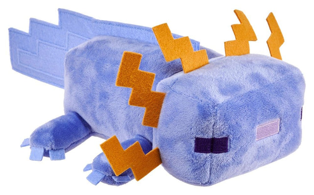 Mattel Minecraft Blaues Axolotl Plüschfigur