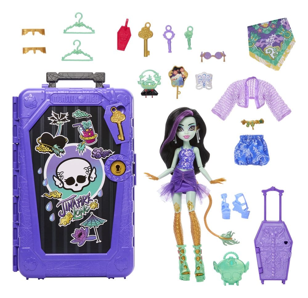 Mattel Monster High Skulltimate Secrets Jinafire Long Destination Gore-geous Oasis Puppe