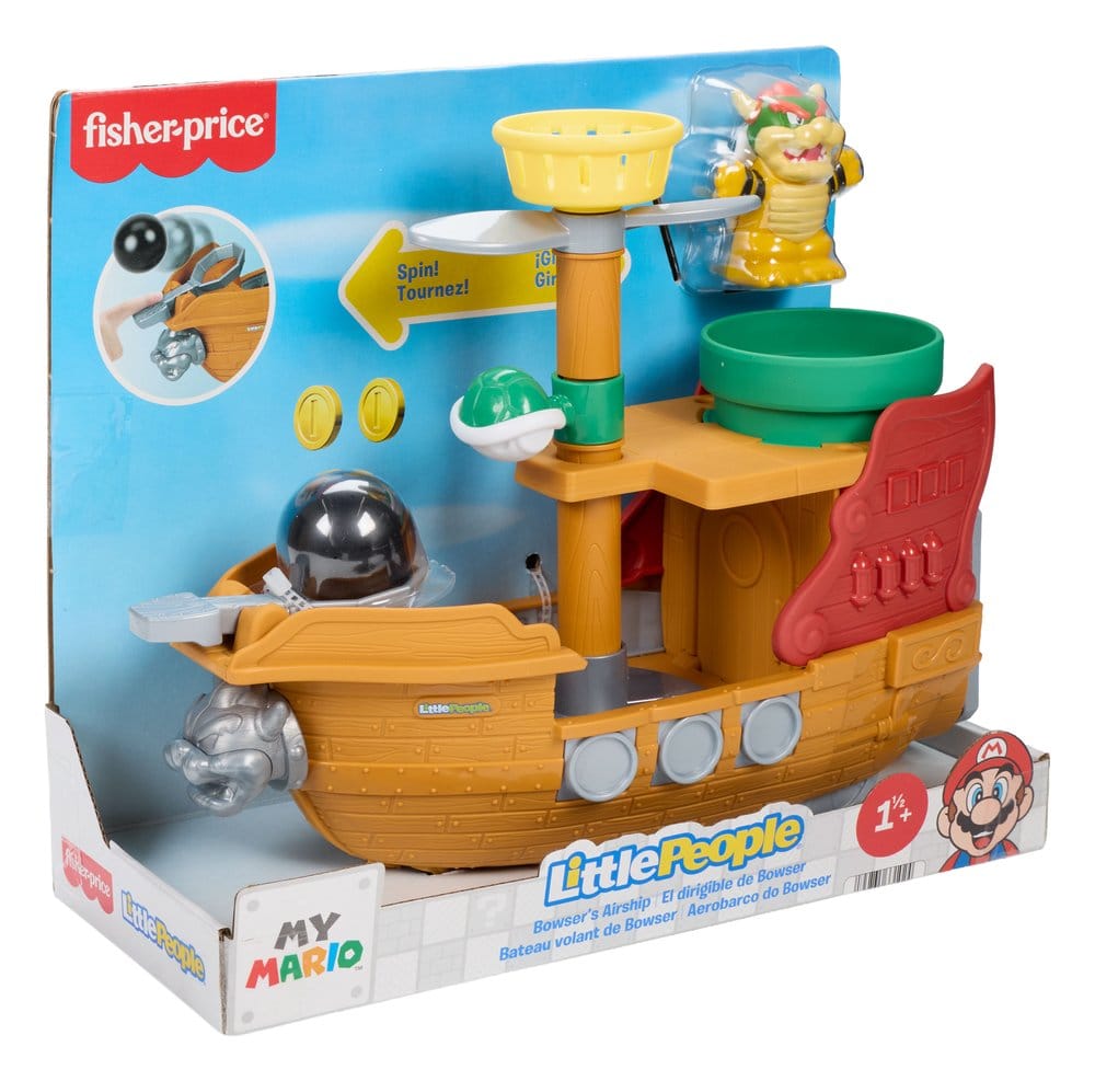 Mattel My Mario Little People Bowsers Luftschiff Spielset