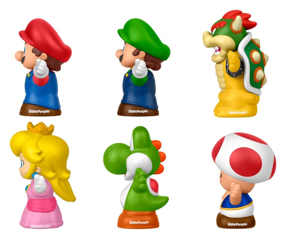 Mattel My Mario Little People Collector 6er-Pack Minifiguren