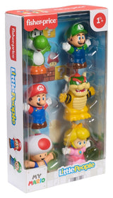 Mattel My Mario Little People Collector 6er-Pack Minifiguren