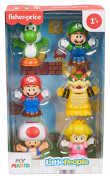 Mattel My Mario Little People Collector 6er-Pack Minifiguren