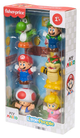 Mattel My Mario Little People Collector 6er-Pack Minifiguren