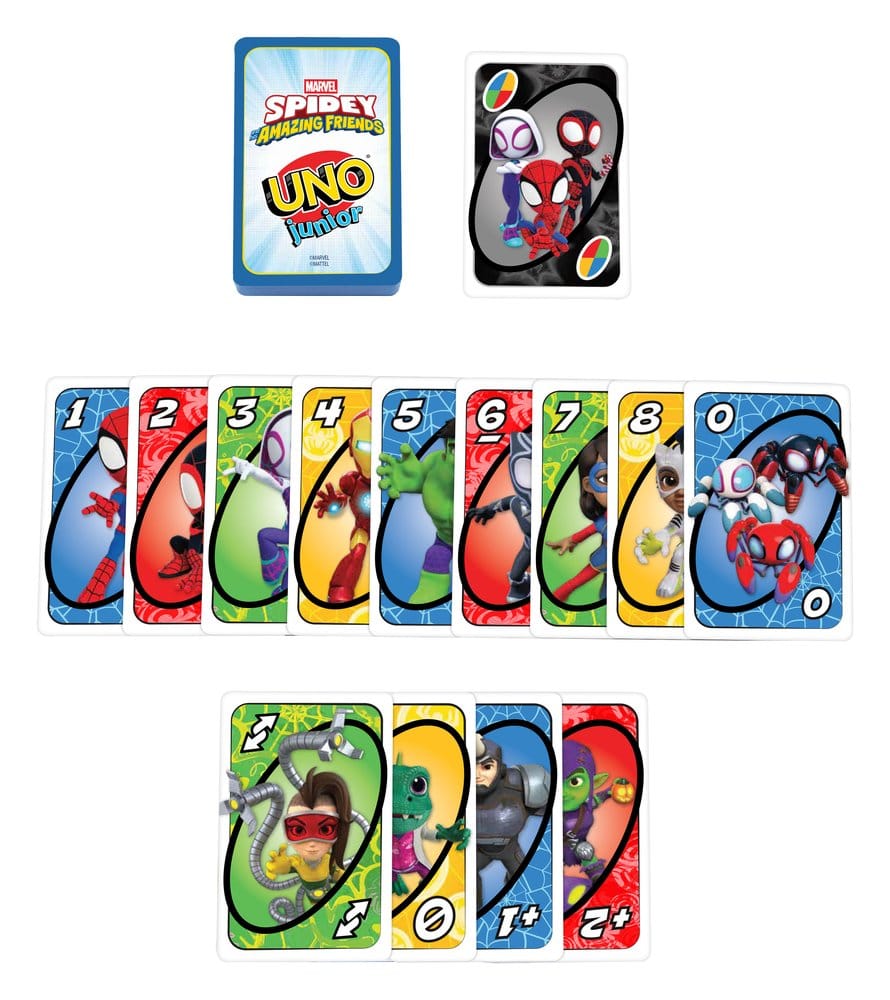 Mattel Spidey & His Amazing Friends UNO Junior Kartenspiel