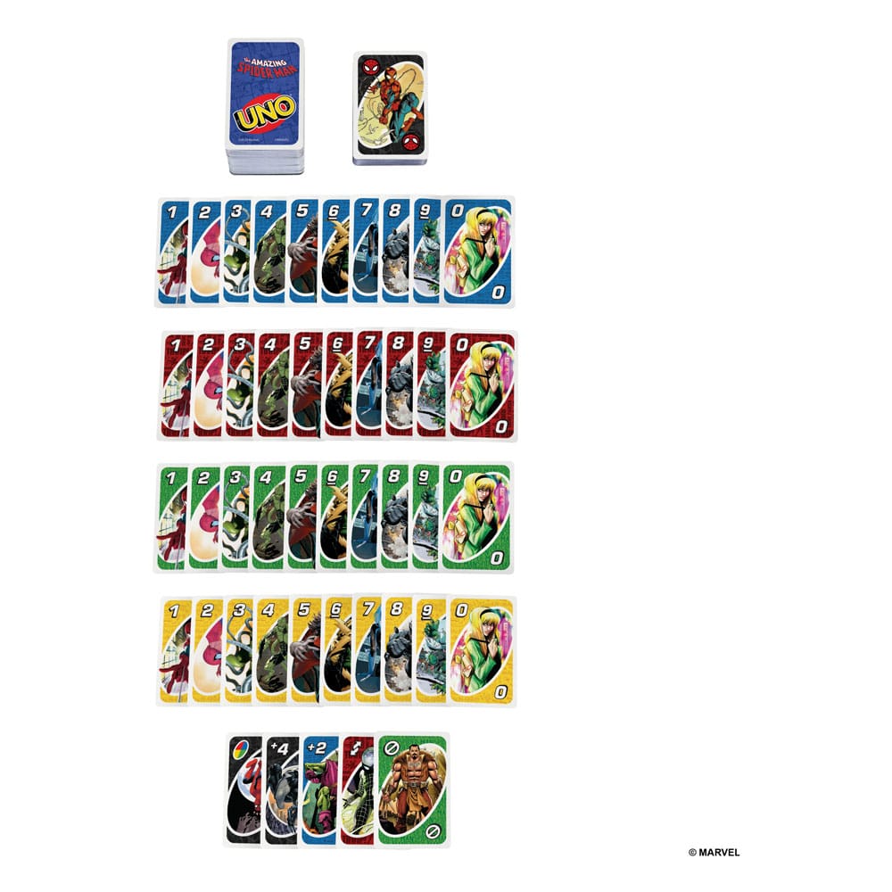 Mattel The Amazing Spider-Man Uno Kartenspiel